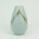 Vase en céramique moderne du milieu du siècle Steuler des années 1950 avec glaçure goutte à goutte et motif coloré
