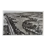Aerial photograph LaPie 1958 The Marne downstream of Epernay Damery