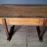 Authentic old solid oak desk in very good condition