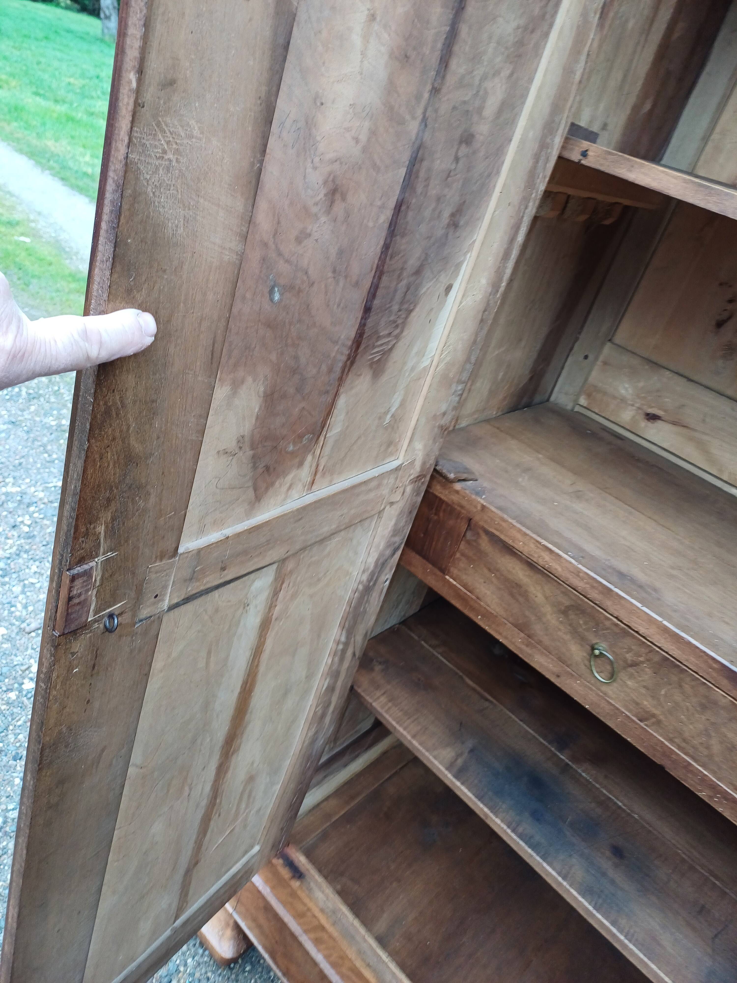 Louis Philippe Walnut Wardrobe 19th Century