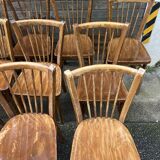 (Lot) 13 Stamped Baumann Chairs