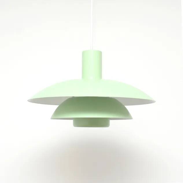 Pistachio Scandinavian lamp, 1970s