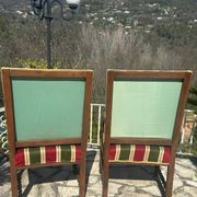 Pair of Louis XIII style walnut armchairs, 19th century