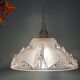 Vintage frosted glass pendant light (DF1)