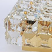 Large faceted crystal ceiling light by Kinkeldey, Germany, 1970s.