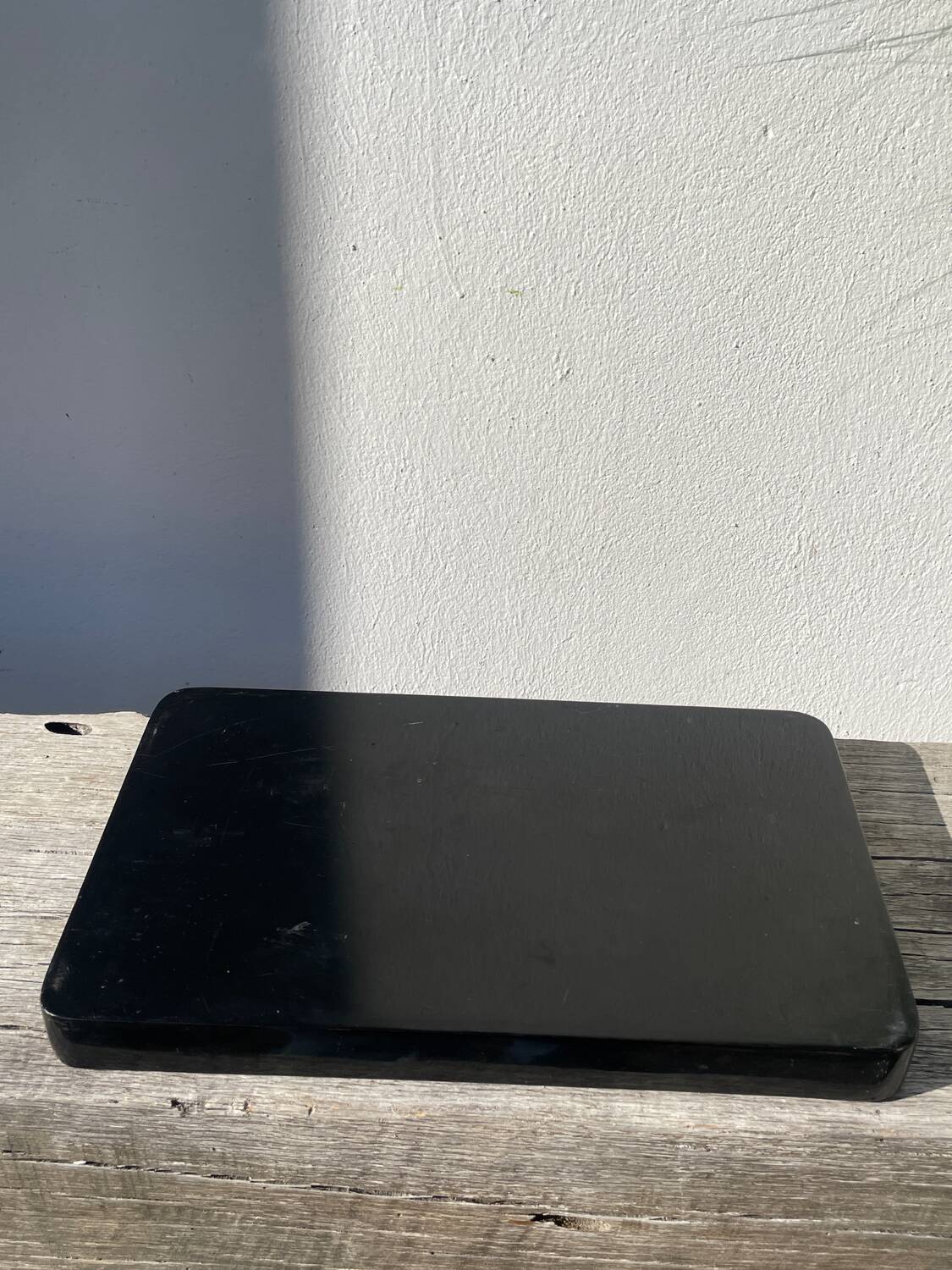 Chinese black rectangular tray