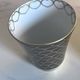 HAVILAND Limoges porcelain Gold & White Vase pot ONZE DE COEUR hand-decorated