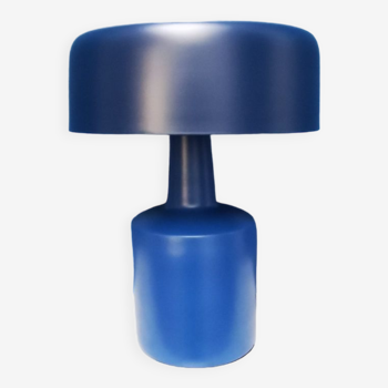 Blue metal lamp