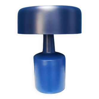 Blue metal lamp