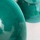 4 antique vintage green ceramic bowls