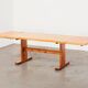 Scandinavian Drop-leaf Pine Shaker Dining Table 1960s