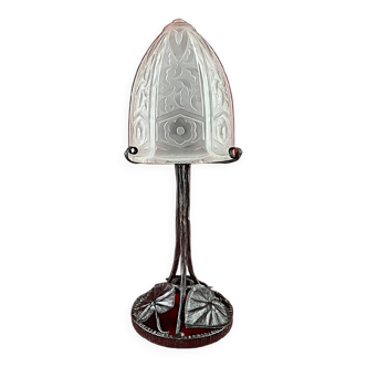 Lampe Art Deco dans le gout de DAUM