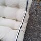 Pair of armchairs from the 70s chrome tubes and cotton canvas