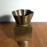 Post-modern bronze vase 80s