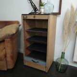 Vintage curtain binder cabinet