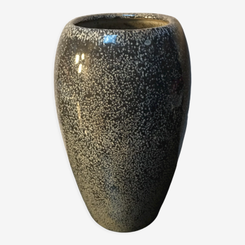 Grey speckled vase