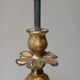 Pied de lampe en bronze,décor rocaille et volupte