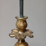 Bronze lamp base, rocaille and voluptuous decor