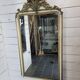 Old Louis XV style mirror with gold and white patina, 145×82cms