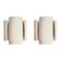Set of two white TILE wall lights.