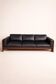 Three-seater canapé in leather and rosewood Bastiano by Tobia Scarpa.