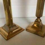 Pair of brass candlesticks