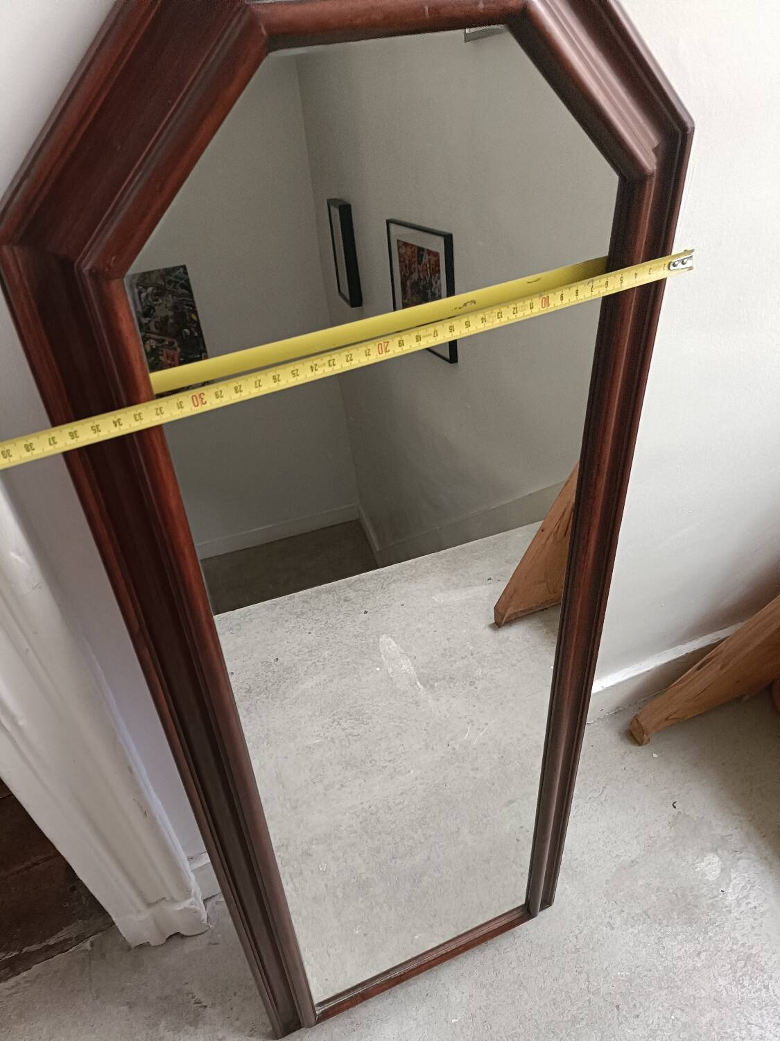 Rectangular vintage mirror