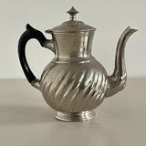 Nickel-plated metal teapot by Eduard Rau Muenchen