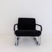 2 Cazzaro Bauhaus tubular steel armchairs