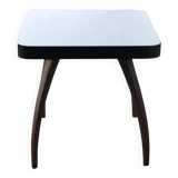 H259 coffee table by Jindrich Halabala in brown and white beech, 1930s design.