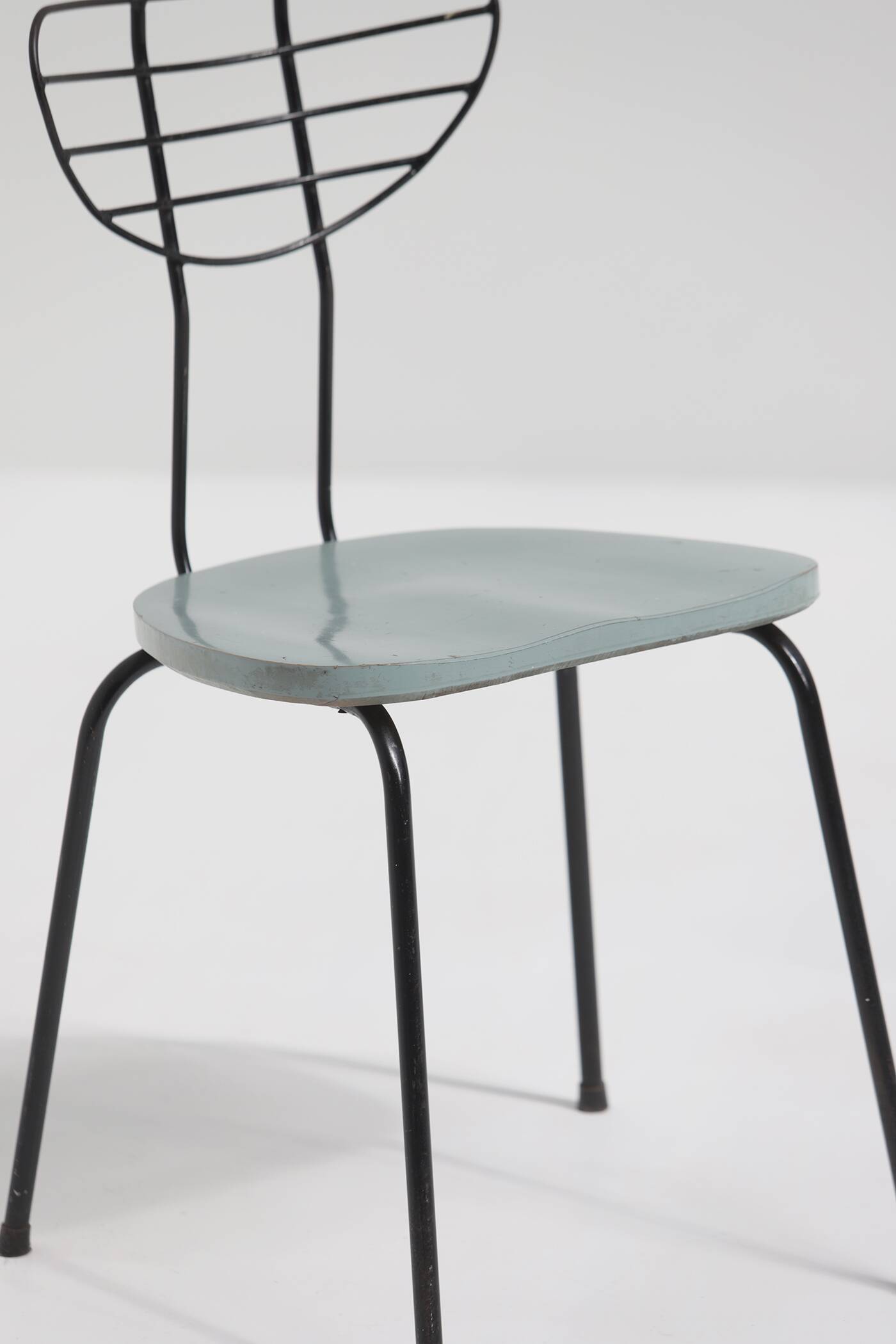 Set of 4 modernist mid-century radar chairs 1950s Belgium