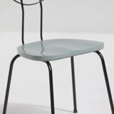 Set of 4 modernist mid-century radar chairs 1950s Belgium
