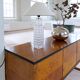 Rare Midcentury Modern crystal bubble table lamp by Orrefors Carl Fagerlund.