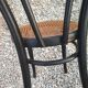Duo chairs Thonet Austria seated cannée bistro blackened wood