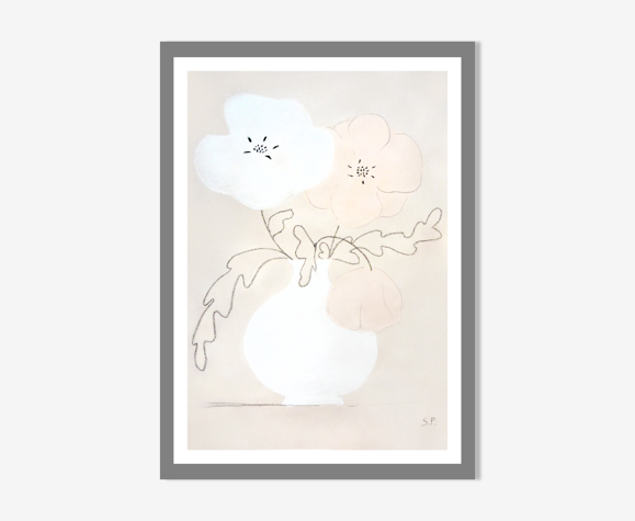 Fleurs "Neya" -impression d'art A4