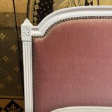 Upholstered bed Louis XVI style pink velvet