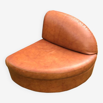 Leather fireside chair