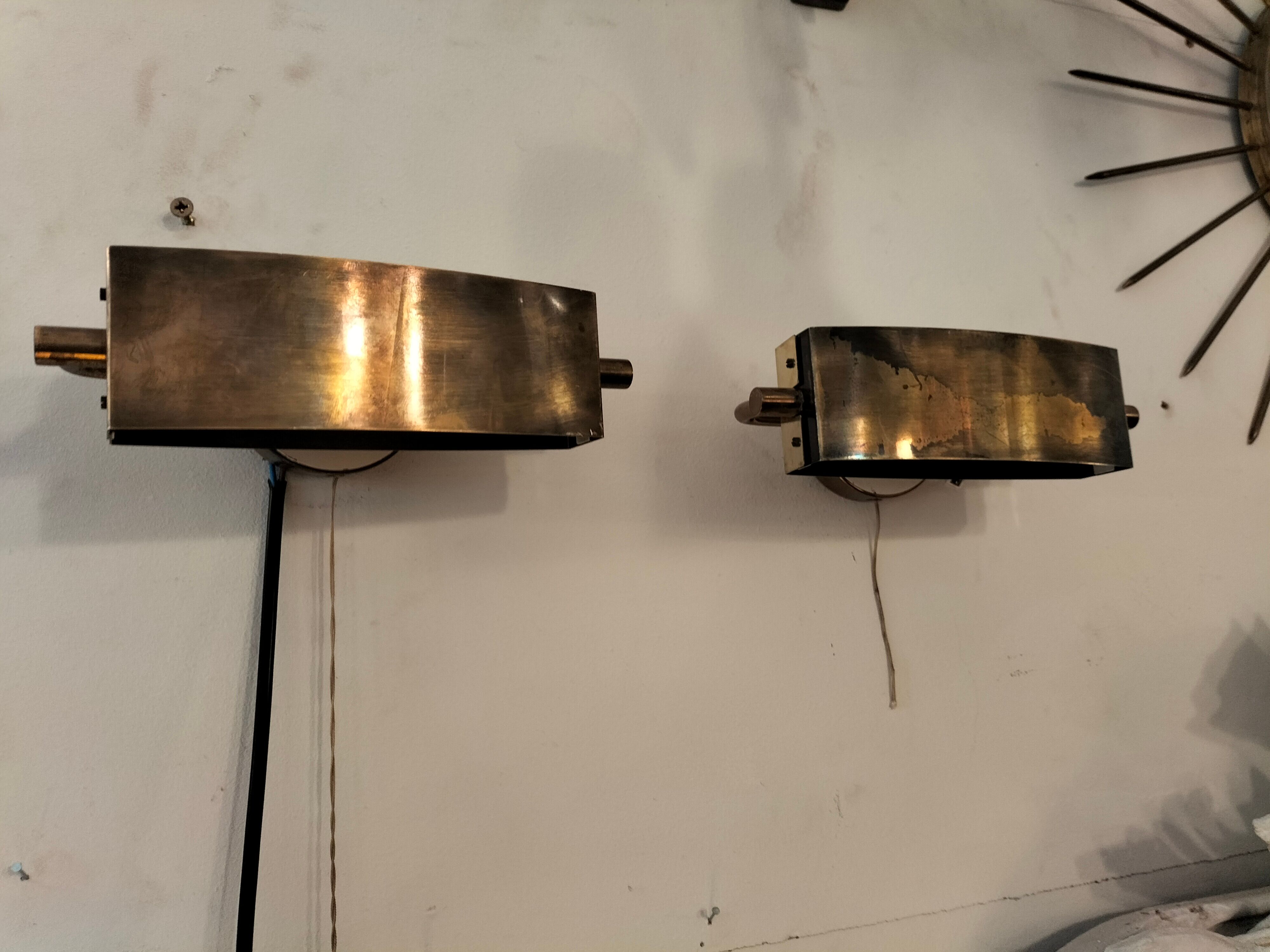 Pair wall lamps