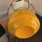 Vintage orange ceramic lamp