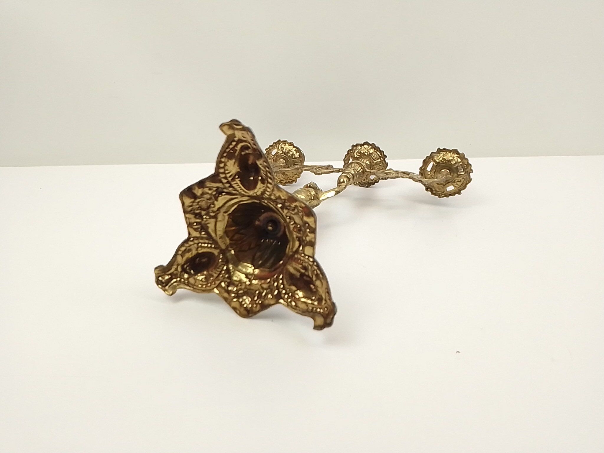 Chandelier 3 branches deco child brass