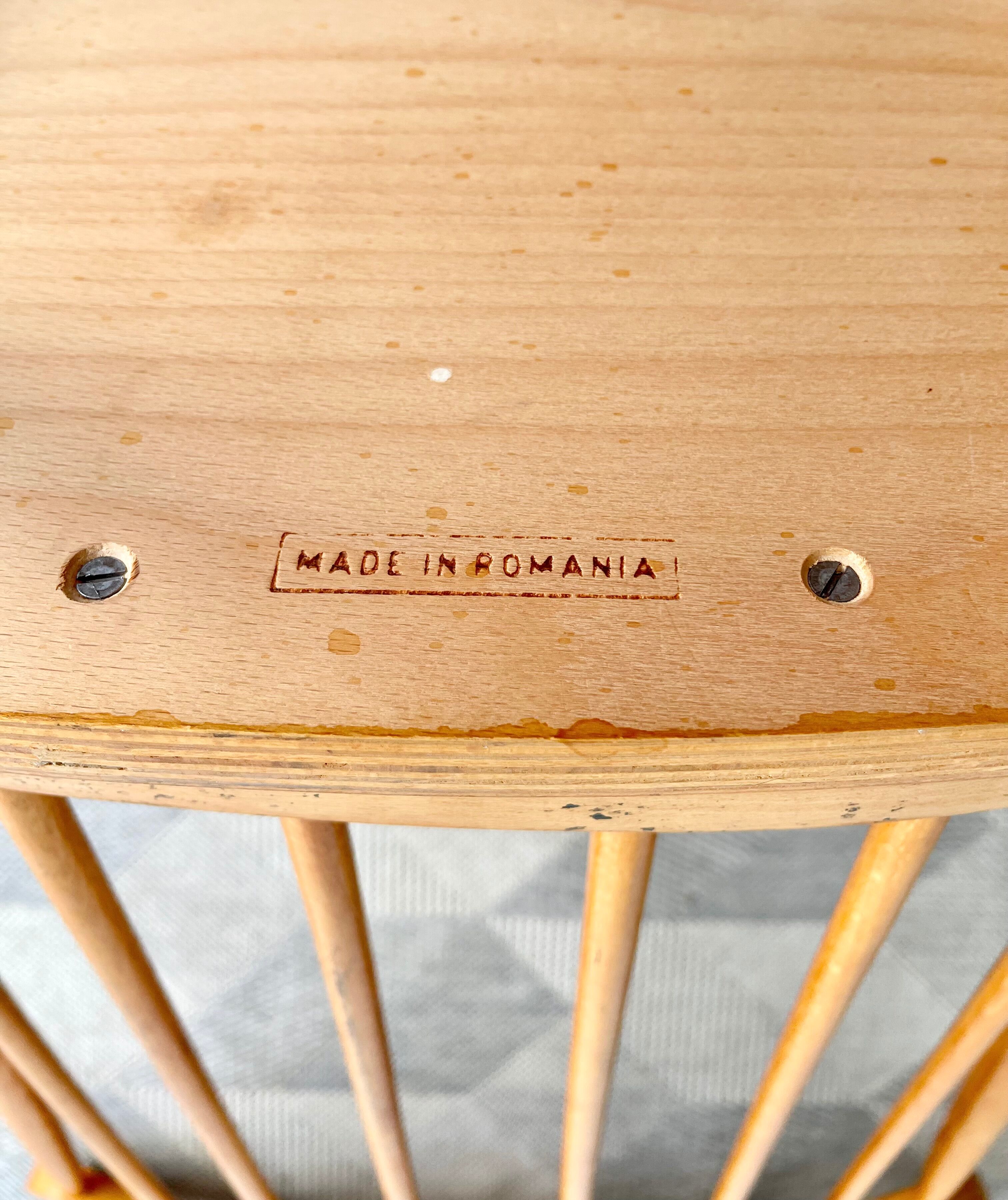 Rocking-chair en bois vintage