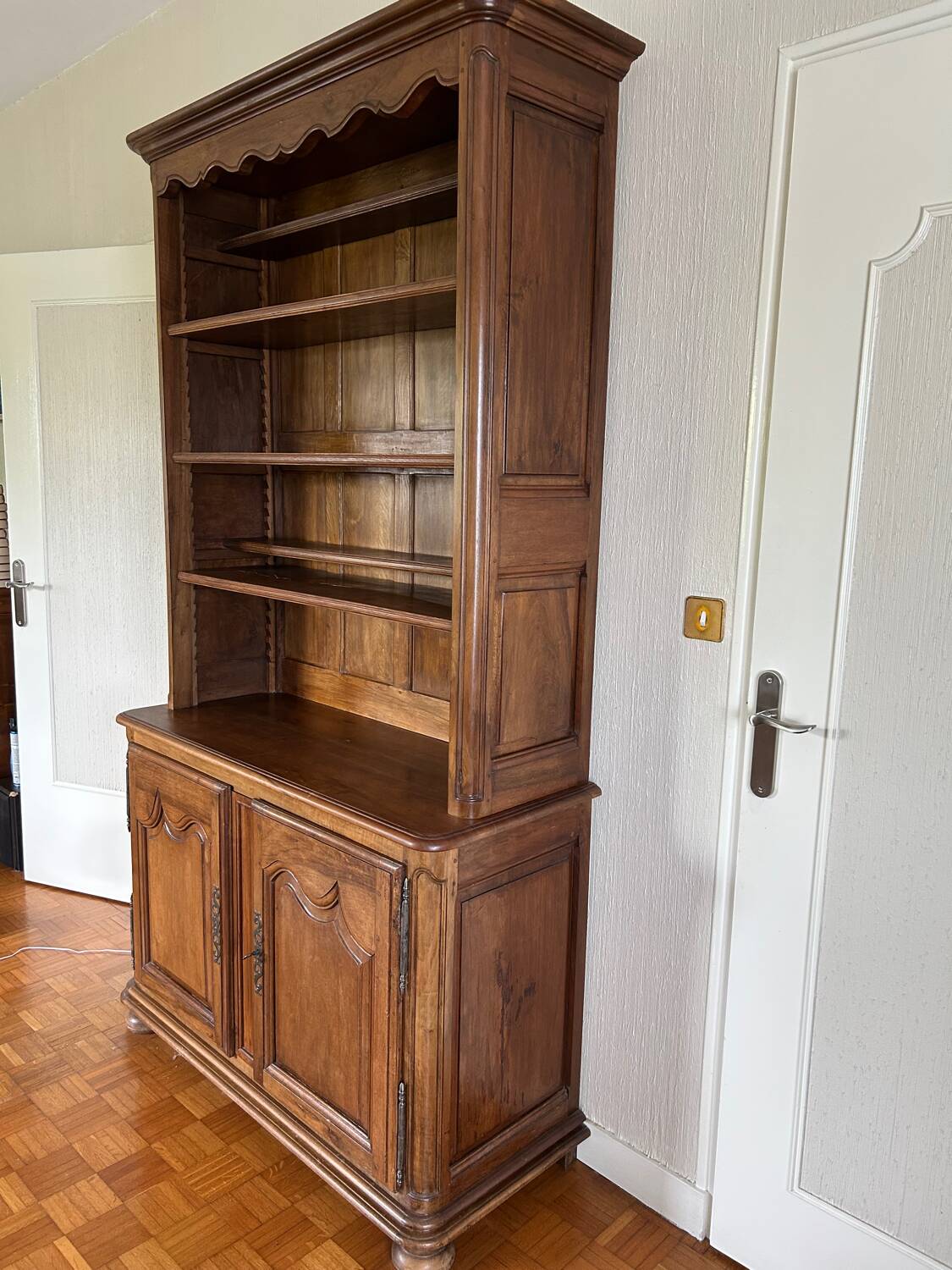Antique rustic Louis XIII style dresser