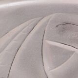Art Deco Top Quality Pendant Light Floral decorations, Signed Degué