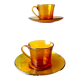 Amber coffee cups 70s