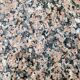 1950s wrought iron and grey/pink granite bidet table