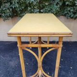 Vintage rattan table