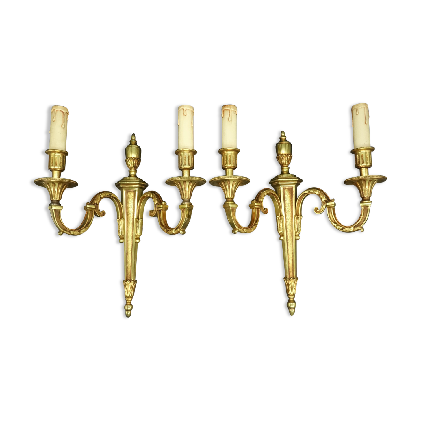Pair of Louis XVI style wall lamps