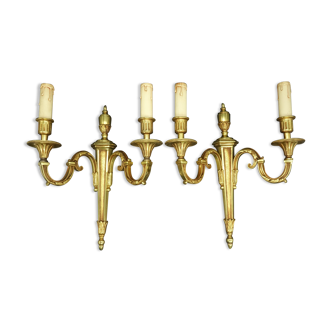 Pair of Louis XVI style wall lamps