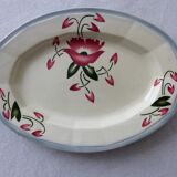 Plat de service en porcelaine opaque