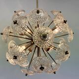 Dandelion, Sputnik chandelier by Kamenicky Senov, 1970